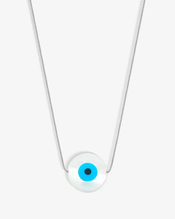 Colar Olho Grego Madrepérola