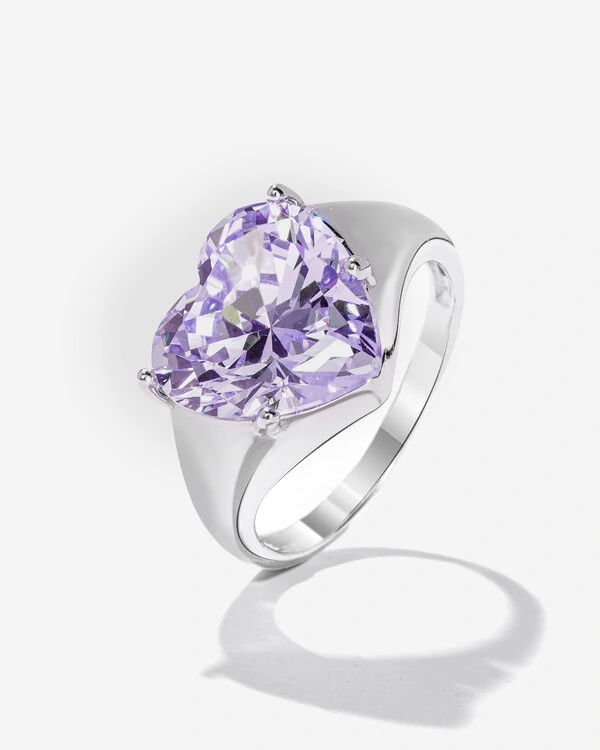 Anel Mindinho Mauve- Prata 925