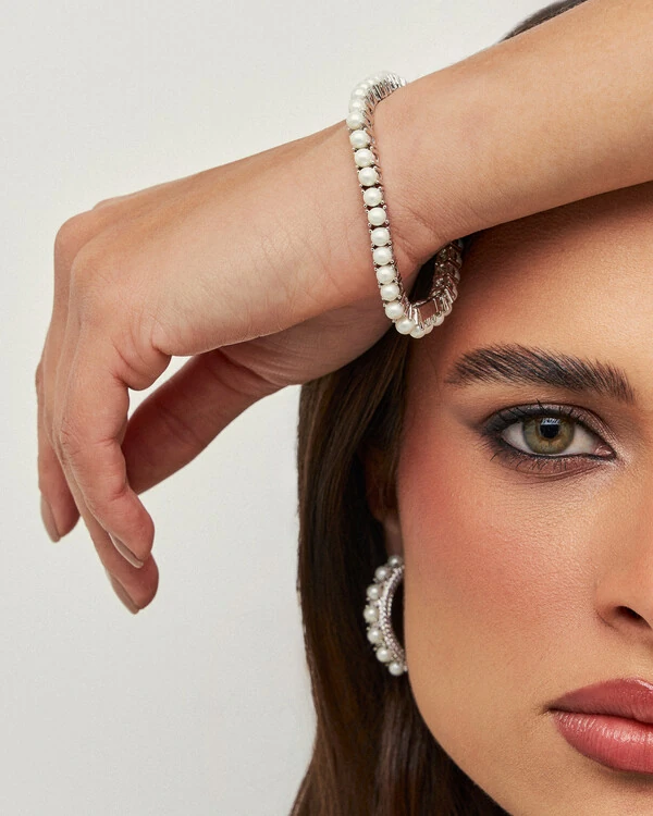 Pulseira Riviera Pérola - Prata 925