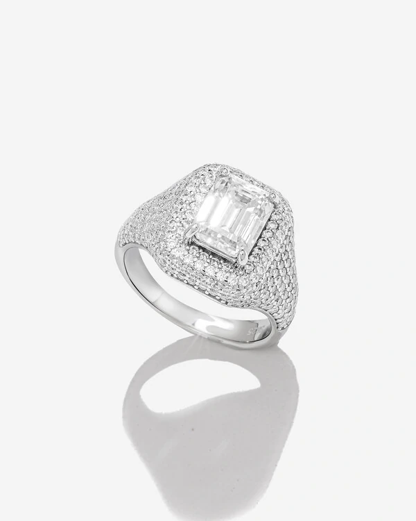 Anel Mindinho Kris - Moissanite 2.07ct - Prata 925