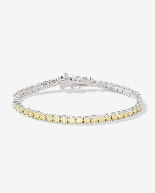 Pulseira Riviera Mavi 16 cm - Moissanite 0.6ct - 2,5 mm - Prata 925