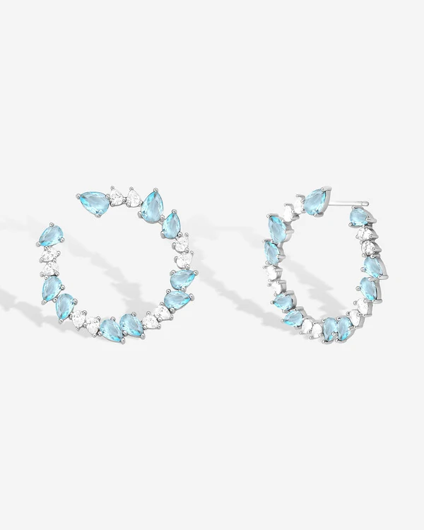 Brinco Argola Frontal Cristal