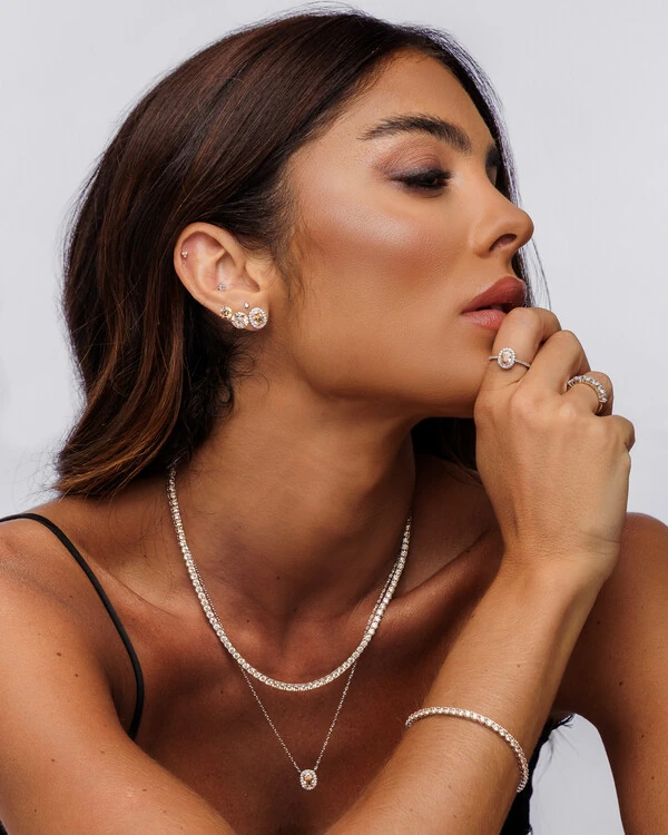 Brinco Diana 6 mm - Prata 925