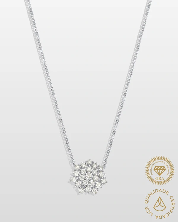 Colar Celine Moissanite - 2,0 mm - 0.66ct Prata 925