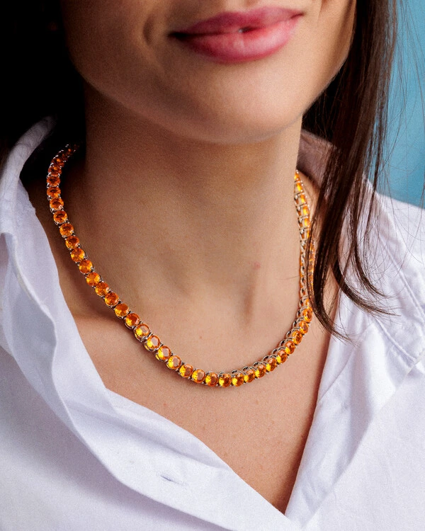 Colar Riviera Colors Gold - 6mm - 4 garras - 40cm