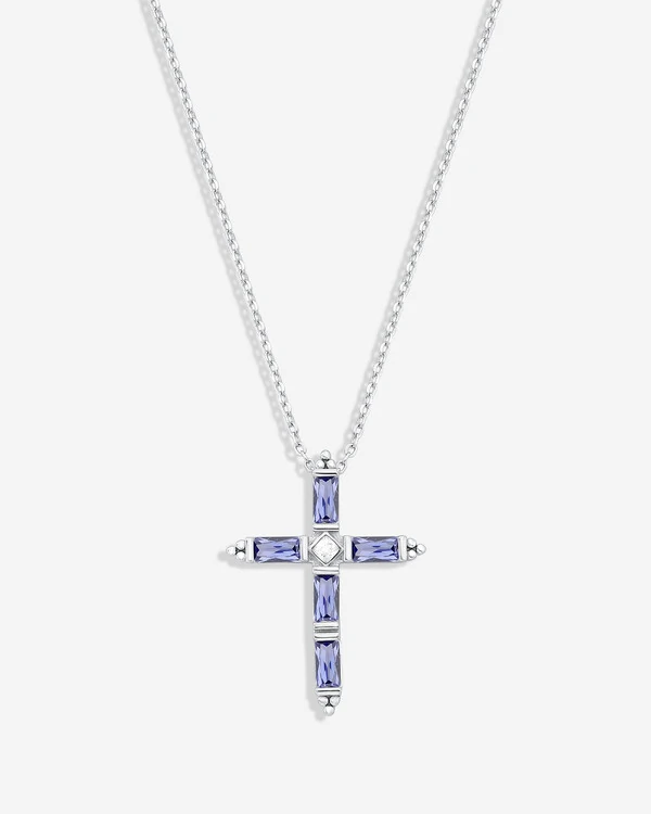 Colar Cruz Mirella - Prata 925