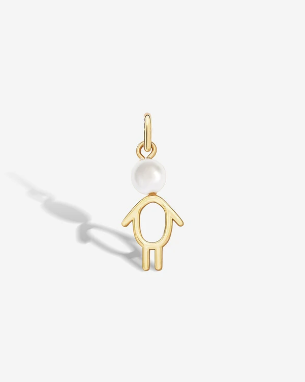 Pingente Menino/Menina Pérola