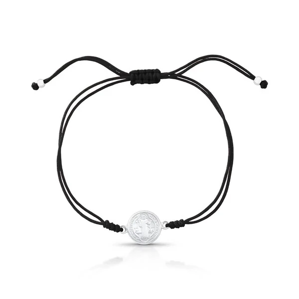 Pulseira Fio Encerado São Bento - Prata 925