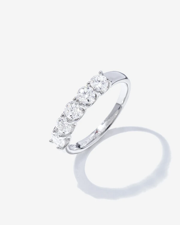 Anel Aparador Moissanite Classic - 4 mm - 0.3ct - Prata 925