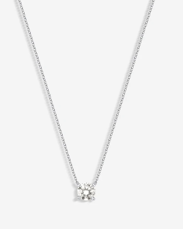 Colar Ponto de luz Moissanite 6,5 mm - Prata 925