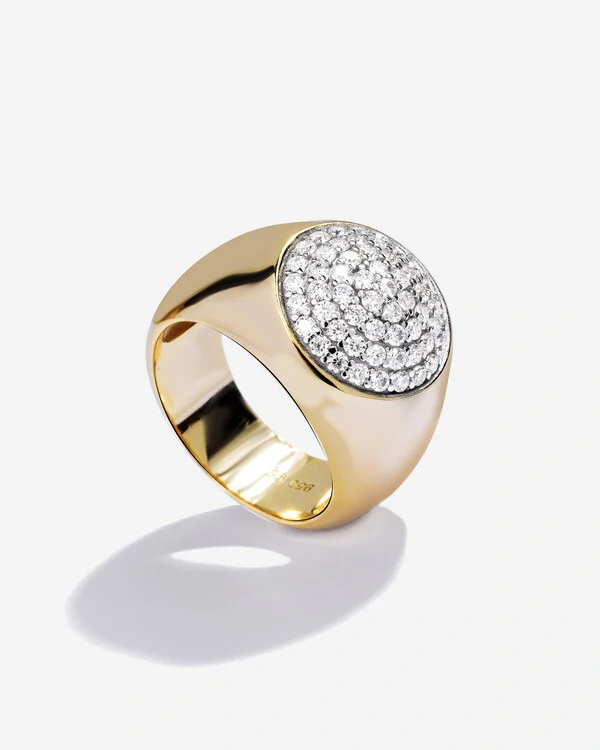 Anel Duo Mirage - Moissanite - 1,4mm- 0,7 ct