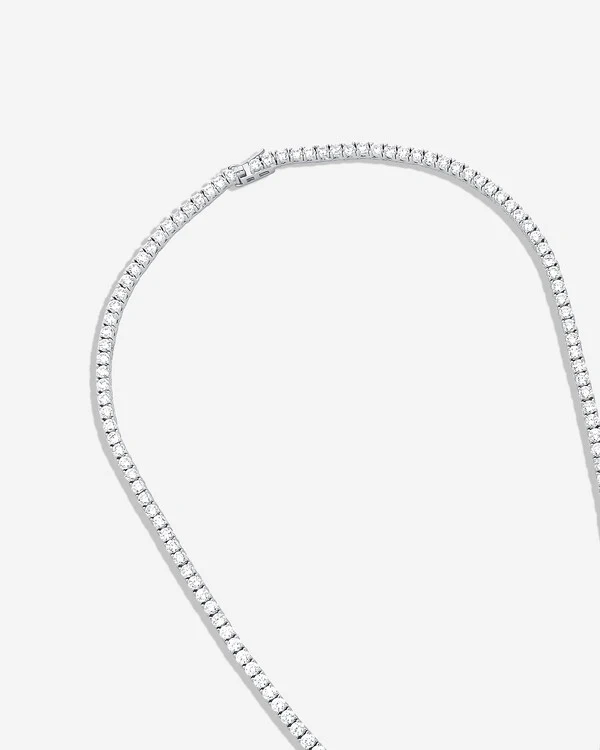 Colar Riviera Vanessa (40 cm - Zircônia 3 mm - 4 garras)