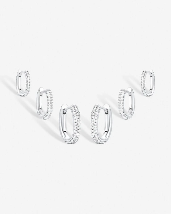 Trio de Brincos Argola Lavi