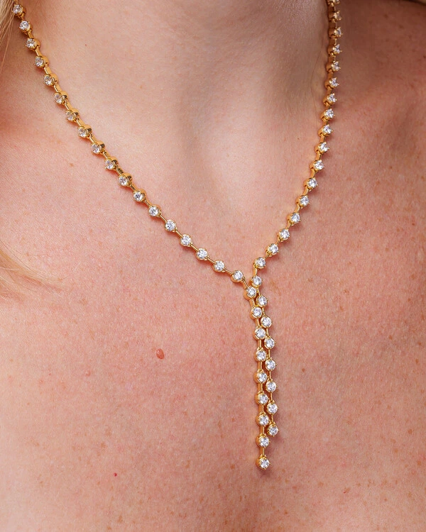 Colar Riviera Fio Faca Gravata