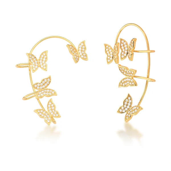 Brinco Ear Cuff Borboleta Thassia