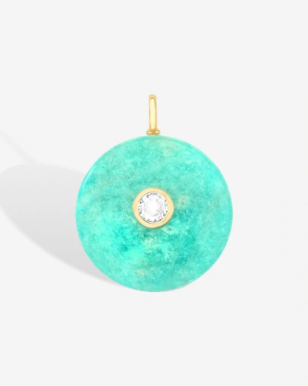 Pingente Natural Circle - Cristal