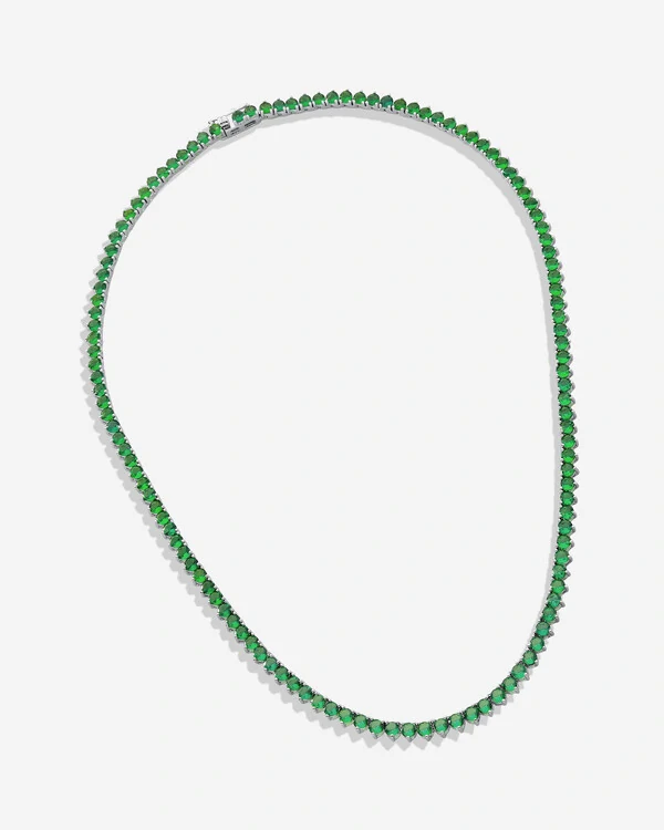 Colar Riviera Bianca Esmeralda ( 40 cm - 3 garras)