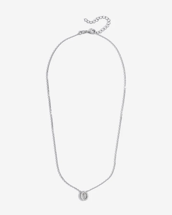 Colar Medalha Nossa Senhora das Graças - Moissanite - 0.16ct - Prata 925