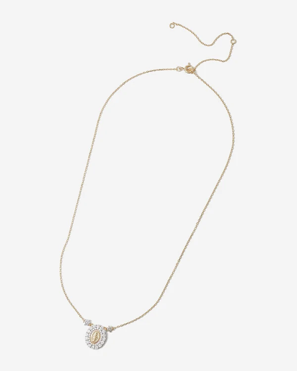 Colar Medalha Nossa Senhora Das Graças - 1,5 cm - Prata 925