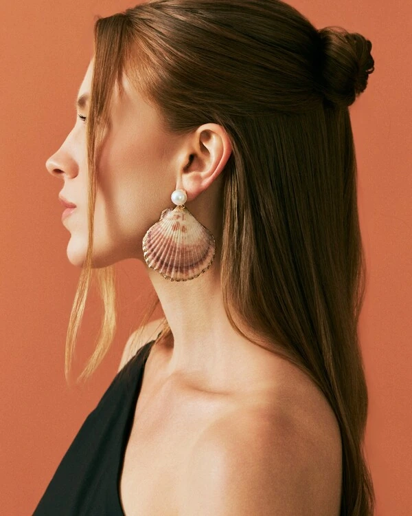 Brinco Concha Naturale