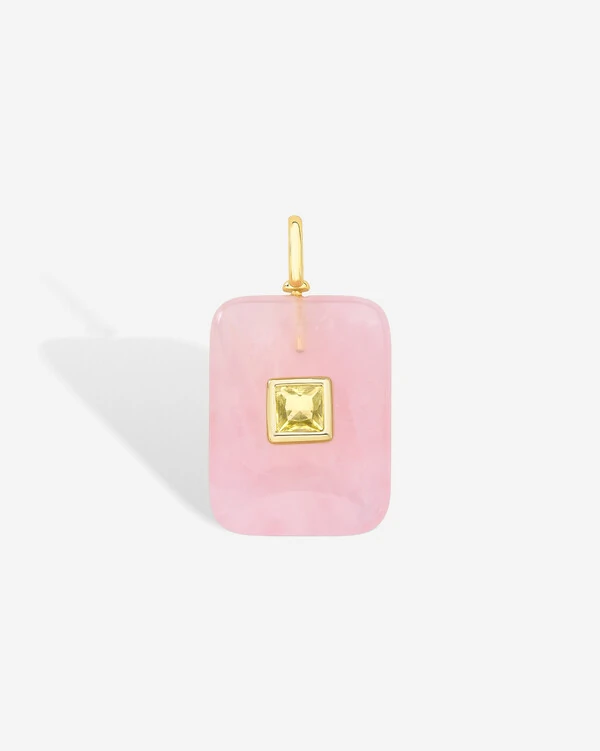 Pingente Pedra Natural Square M - Citrino