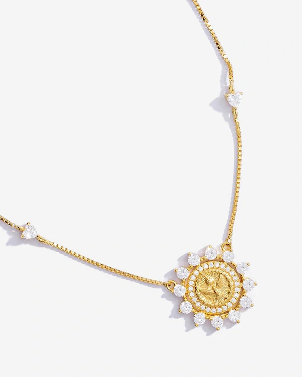 Colar Medalha Divino Espírito Santo - Prata 925