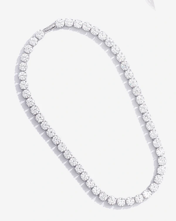 Colar Riviera Cloe- Moissanite - 7,0 mm- 1.2ct - Prata 925