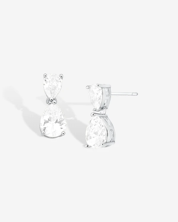 Brinco Gota Silvia - Prata 925