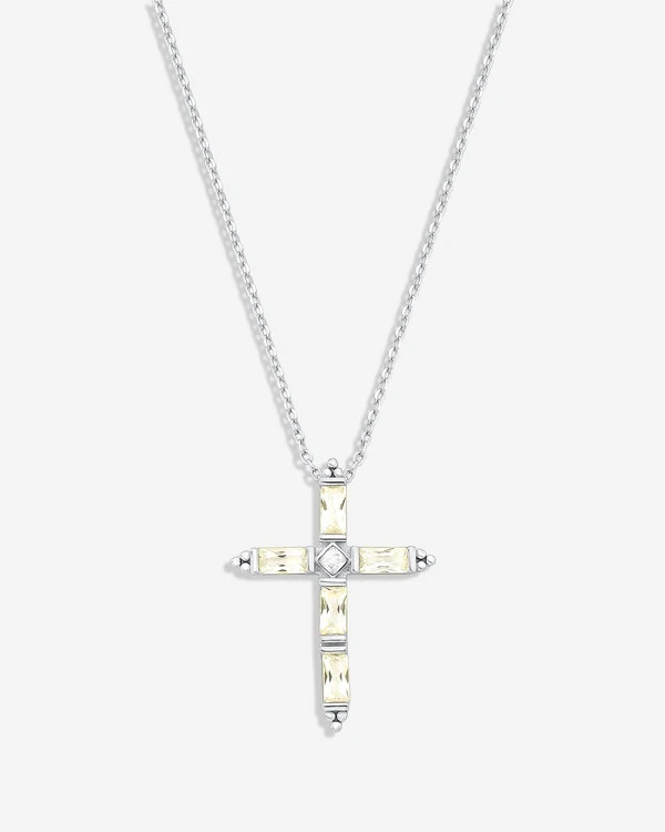 Colar Cruz Mirella - Prata 925