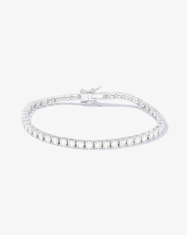 Pulseira Riviera Moissanite - Prata 925 (16 cm - 2,5 mm - 0.063ct)