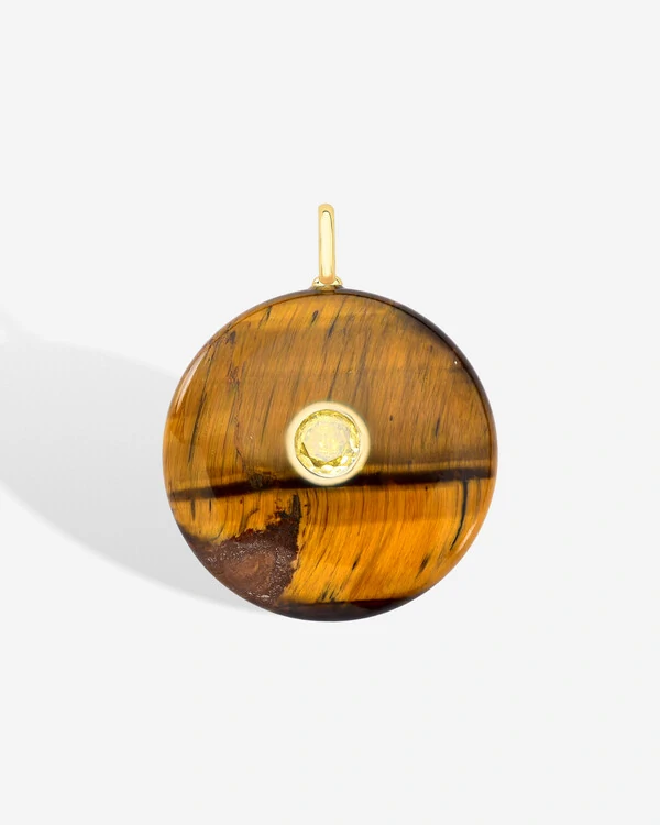 Pingente Natural Circle - Lemon