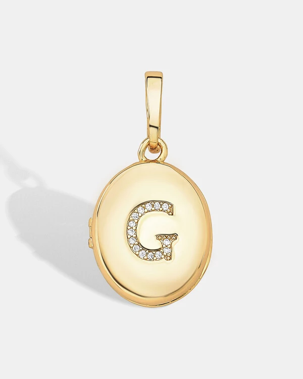 Pingente Relicário Letra