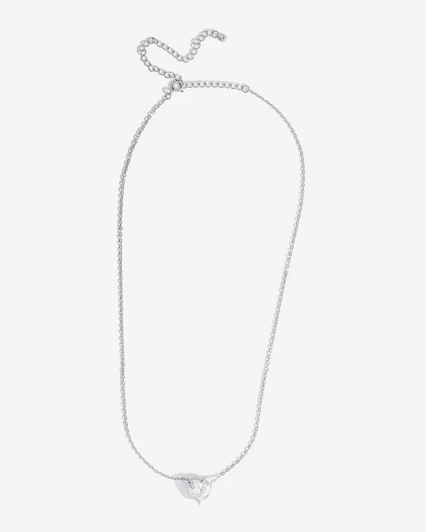 Colar Coração Lily - Moissanite 10mm - 4.12ct - Prata 925
