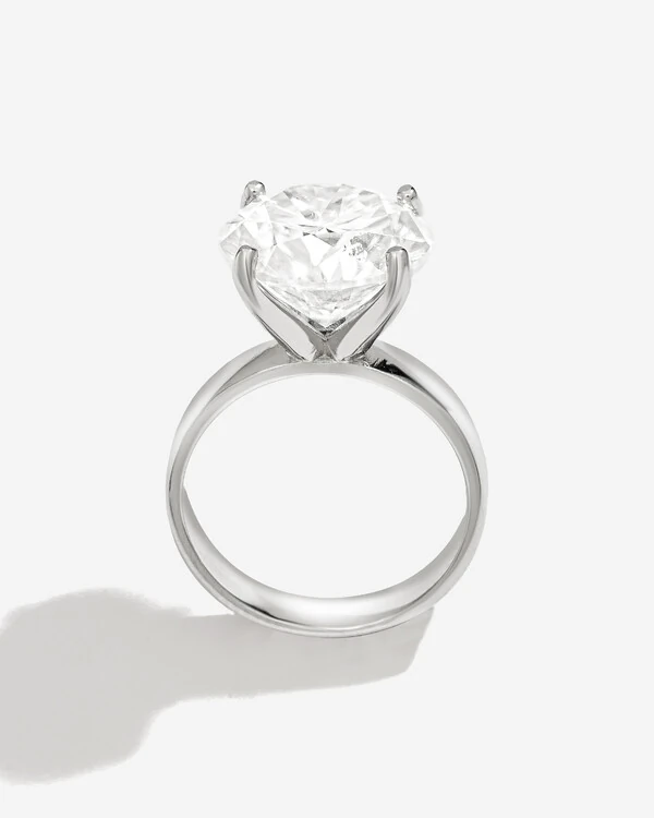 Anel Moissanite Ivis- Moissanite 12,5mm - 7ct - Prata 925