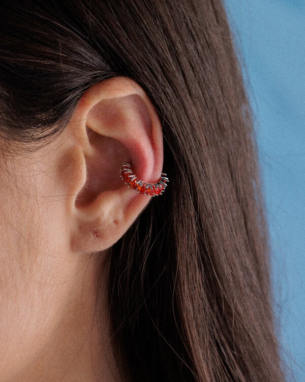 Piercing Colors Oval - Silver