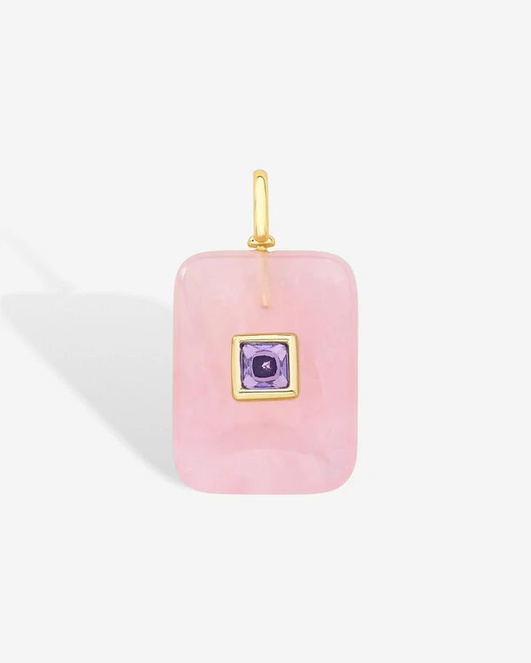 Pingente Natural Square M - Tanzanita