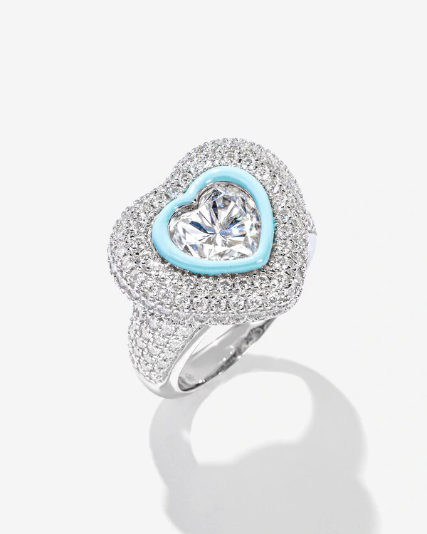 Anel Mindinho Julia - Moissanite - 2.0ct - Prata 925