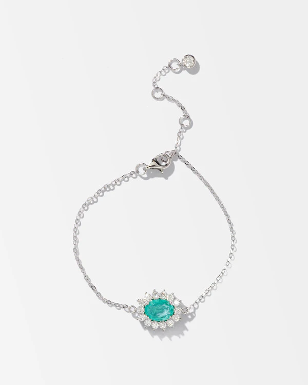 Pulseira Camafeu Beatrice Moissanite 2.0mm - 0.5ct - Prata 925