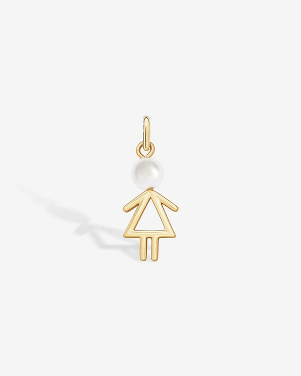 Pingente Menino/Menina Pérola