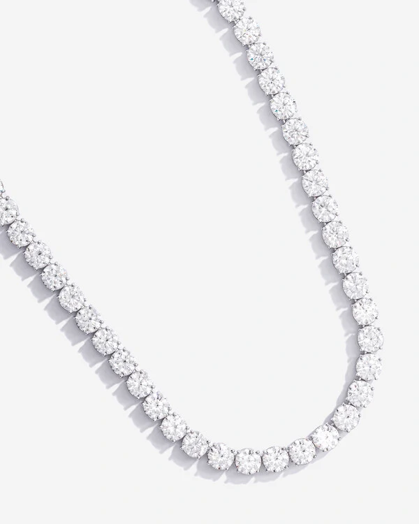 Colar Riviera Cloe- Moissanite - 7,0 mm- 1.2ct - Prata 925