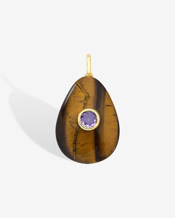 Pingente Natural Gota M - Tanzanita