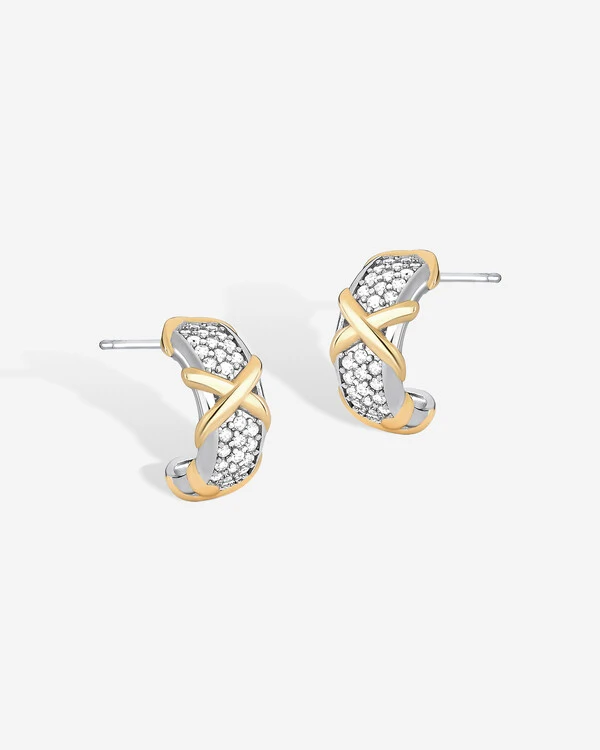 Brinco Meia Argola Celeste