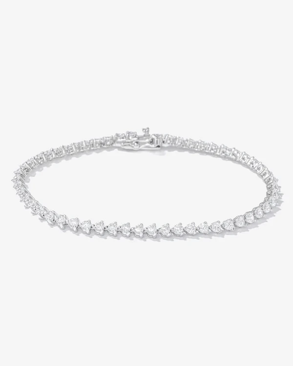 Pulseira Riviera Moissanite - Prata 925 (17 cm 2,5 mm)