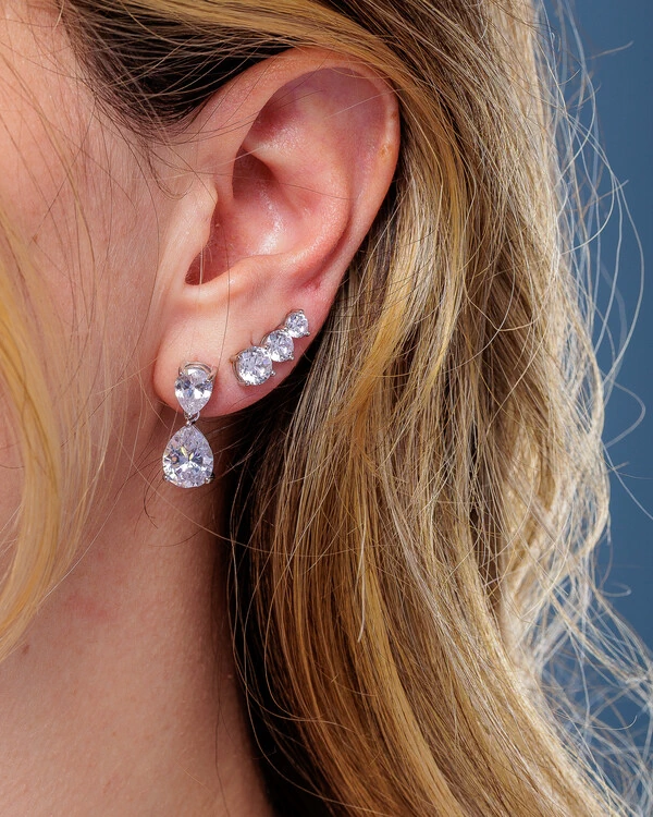 Brinco Gota Silvia - Prata 925