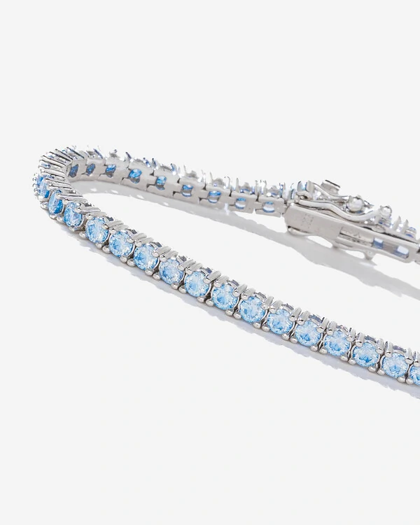 Pulseira Riviera Mavi 16 cm - Moissanite 0.6ct - 2,5 mm - Prata 925