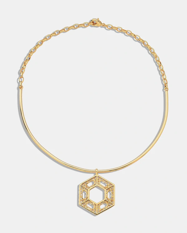 Colar Aro Geometric Hex