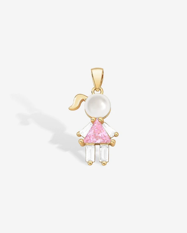 Pingente Menino/Menina Pérola Shine