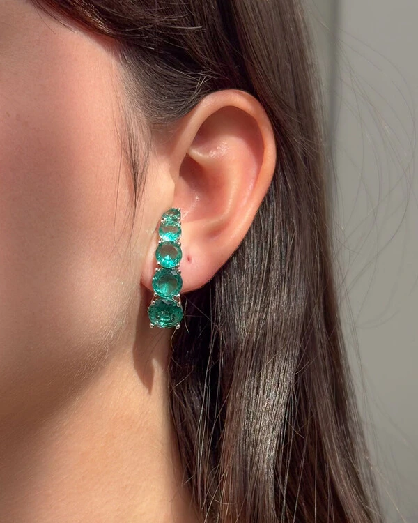 Brinco Ear Hook Leticia Silver