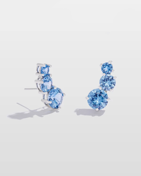 Brinco Ear Cuff Helena Colors - Silver