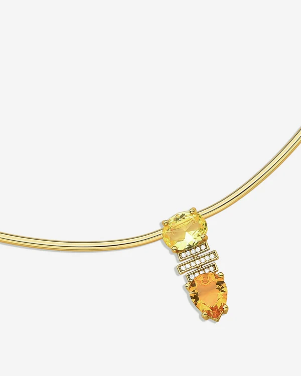 Colar Aro Sol & Âmbar